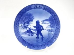 ROYAL COPENHAGEN　ロイヤルコペンハーゲン　「小さなスケーター」　イヤープレート(1965年)　洋食器